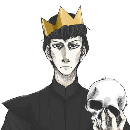 hamlet....he/skull....prosecutor....shakespeare